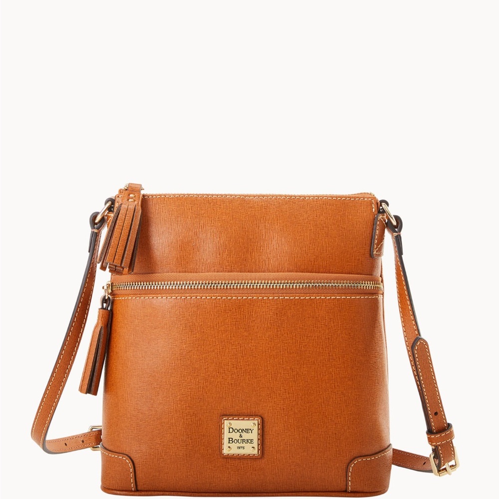 NEW! Dooney & Bourke Tan Crossbody Bag with Adjustable Strap